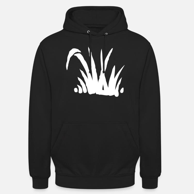 Buisson d’herbe - Sweat-shirt à capuche unisexe - noir