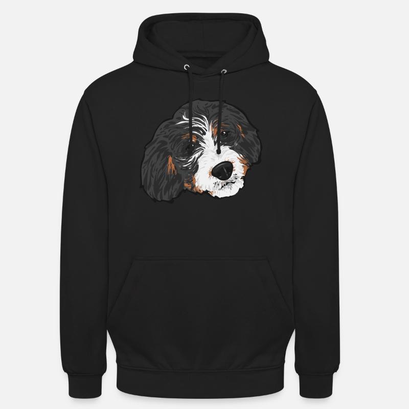 Cadeau pour chien Bernedoodle - Sweat-shirt à capuche unisexe - noir