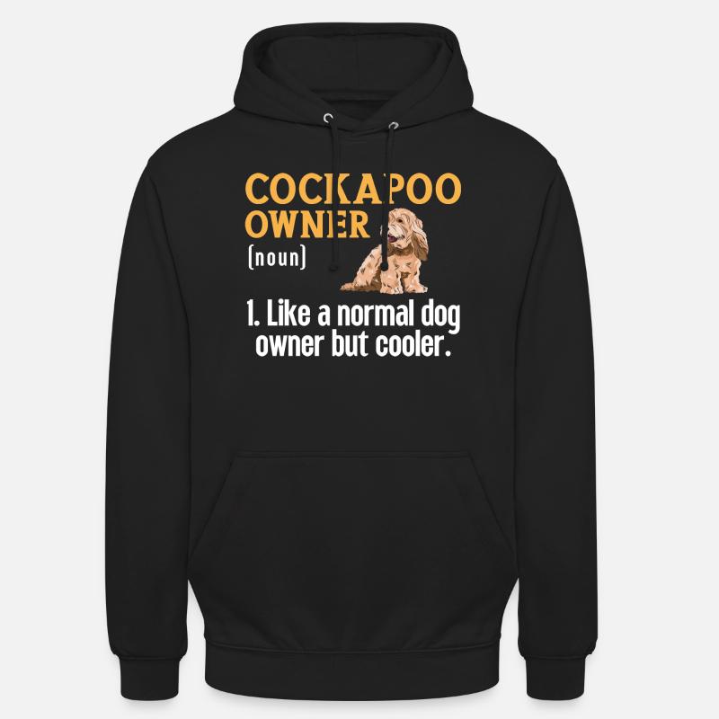 Cockapoo Chien - Sweat-shirt à capuche unisexe - noir
