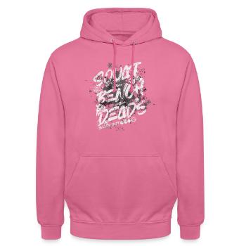 Squat Bench Deads - Sweat-shirt à capuche unisexe - rose - Devant - Alina (178cm) & Michal (187cm)
