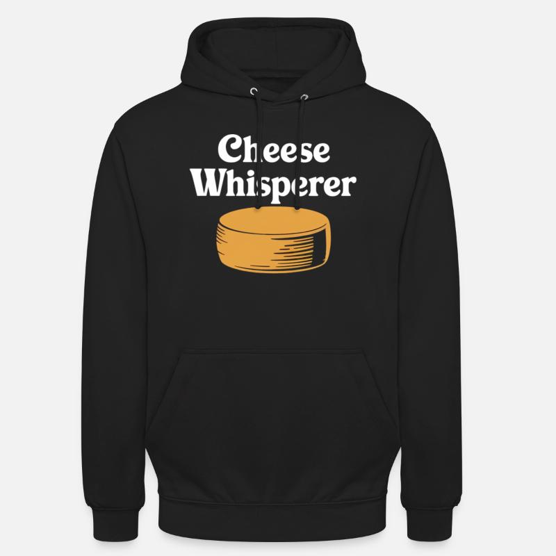 Conception de Cheese Whisperer - Sweat-shirt à capuche unisexe - noir