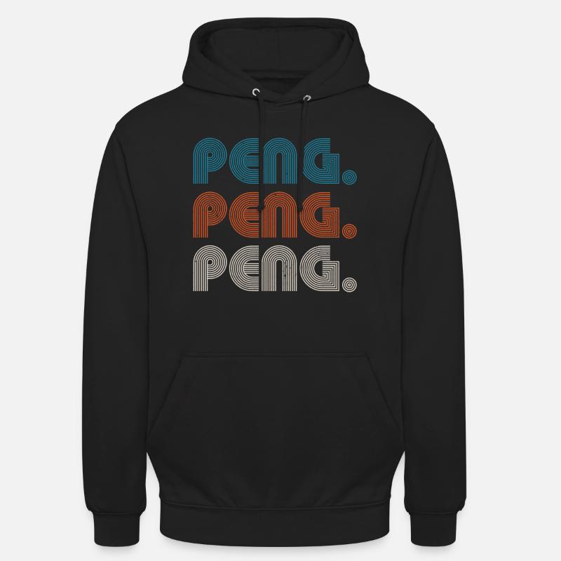 Peng Peng Peng - Sweat-shirt à capuche unisexe - noir