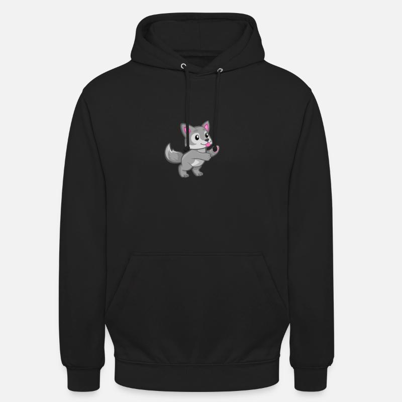 C’est un chien mignon. - Sweat-shirt à capuche unisexe - noir