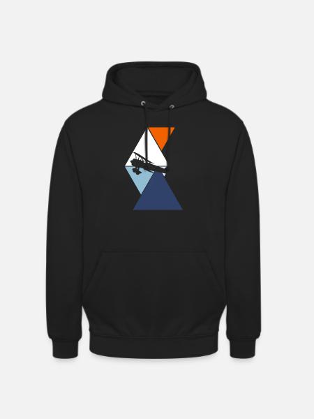 Flugzeug - Unisex Hoodie - Schwarz