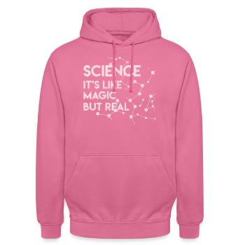 Physik, Physik lehrer, Physik studium, Physik stud - Unisex Hoodie - Pink - Vorne - Alina (178cm) & Michal (187cm)
