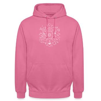 Chemistry Lessons, Chemist, Chemist, Chemistry Le - Unisex Hoodie - pink - Front - Alina (178cm) & Michal (187cm)