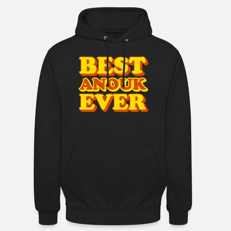 Anouk First Name Funny Gift - Unisex Hoodie - black