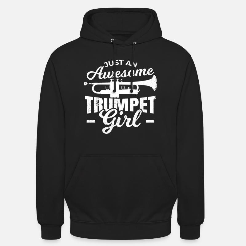 Trompeten Mädchen - Unisex Hoodie - Schwarz