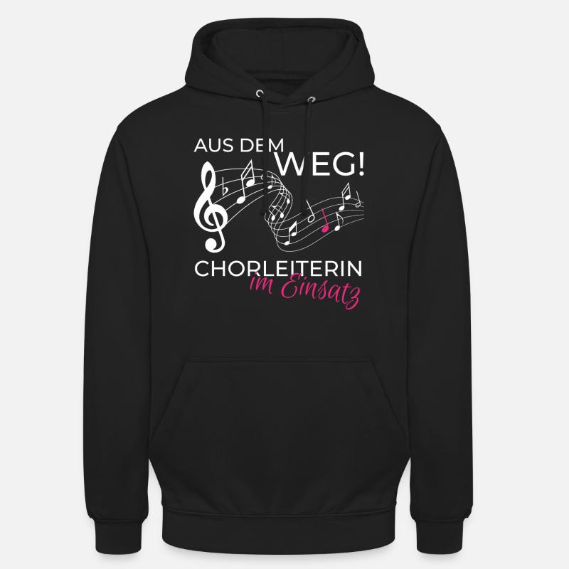 Chorleiterin im Einsatz - Unisex Hoodie - Schwarz