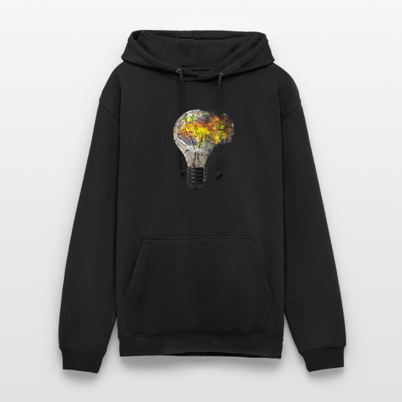 Exploding light bulb bulb lamp earth world Unisex Hoodie