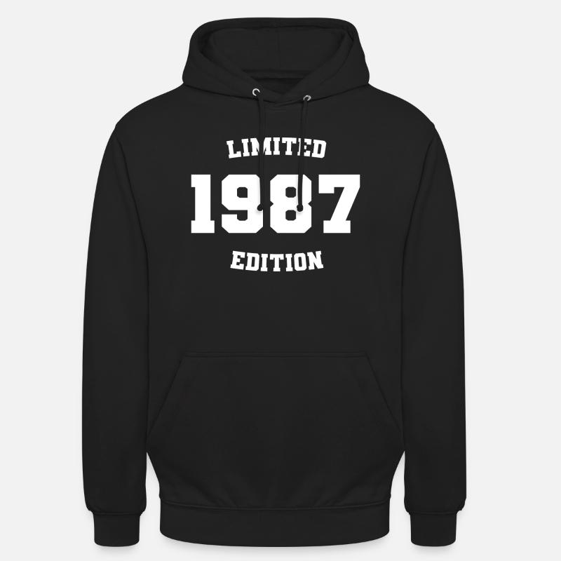 Édition limitée 1987 - Sweat-shirt à capuche unisexe - noir