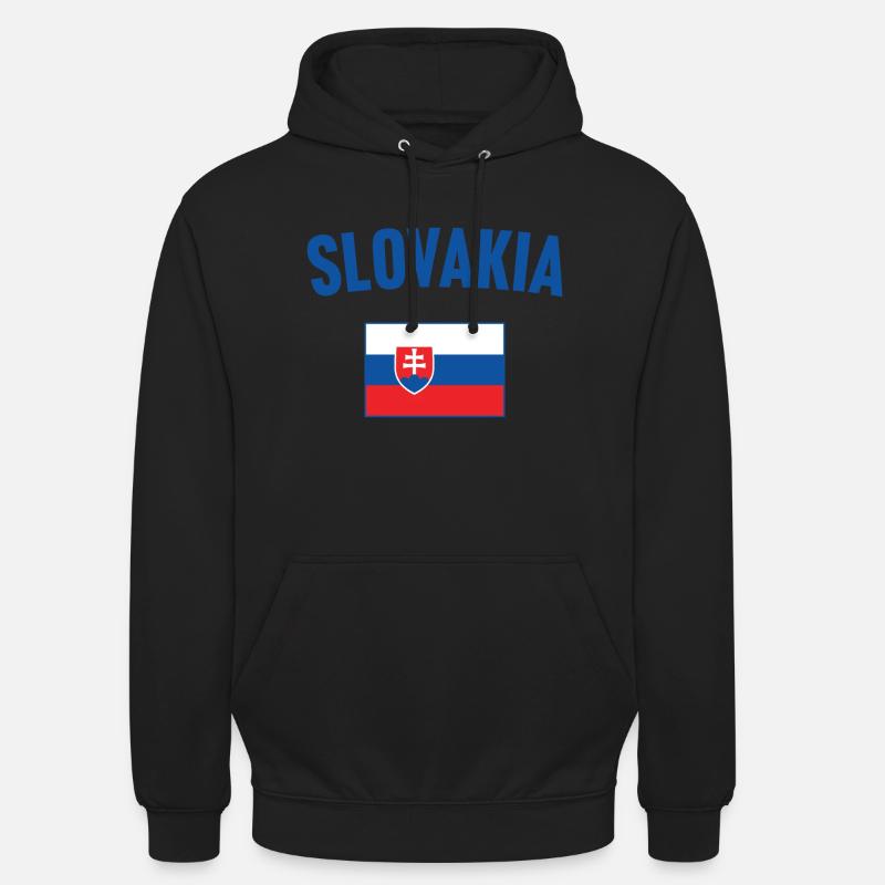 Drapeau de la Slovaquie - Sweat-shirt à capuche unisexe - noir