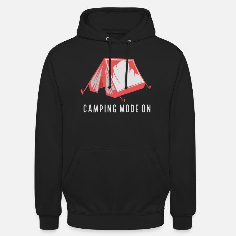 Mode Camping activé - Sweat-shirt à capuche unisexe - noir