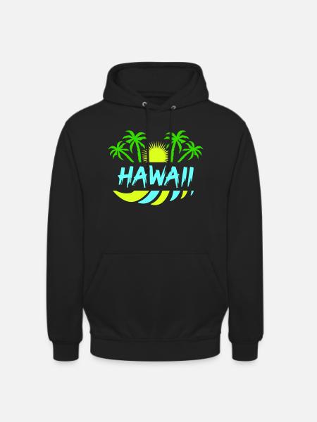hawaii - Unisex Hoodie - Schwarz