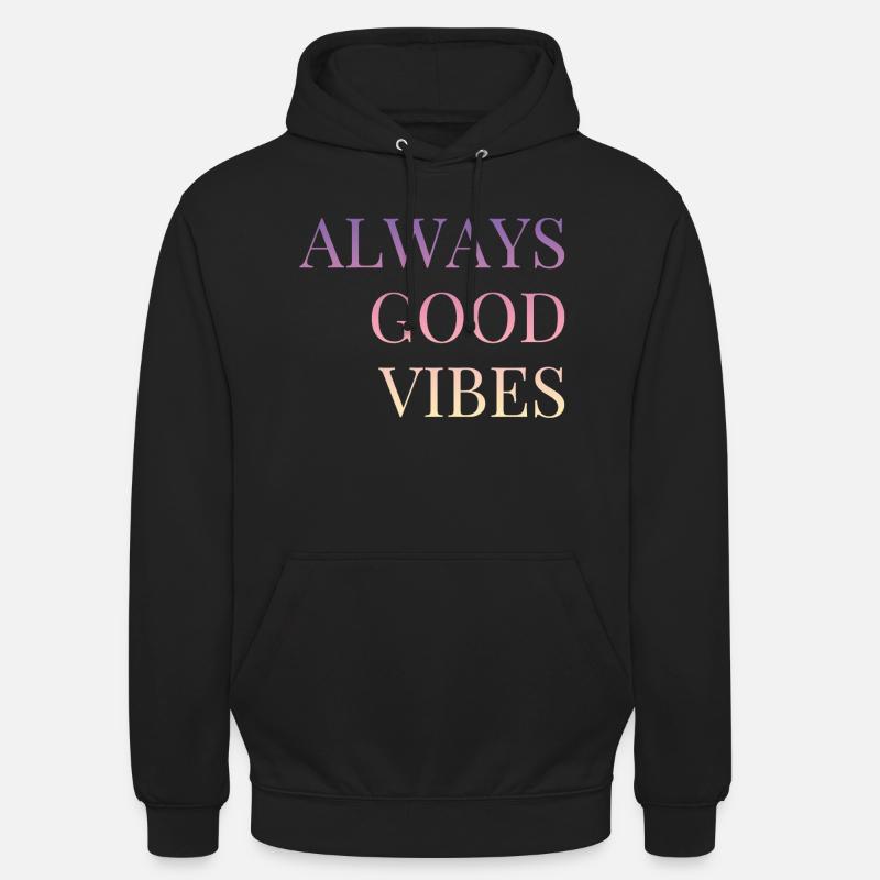 Bonnes vibrations - Sweat-shirt à capuche unisexe - noir