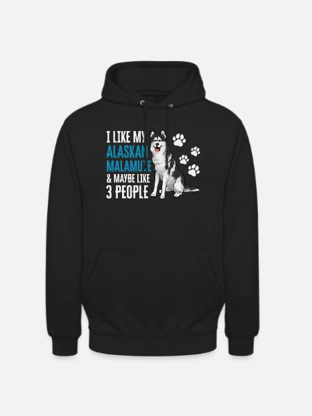 Alaskan Malamute Dog - Unisex Hoodie - black