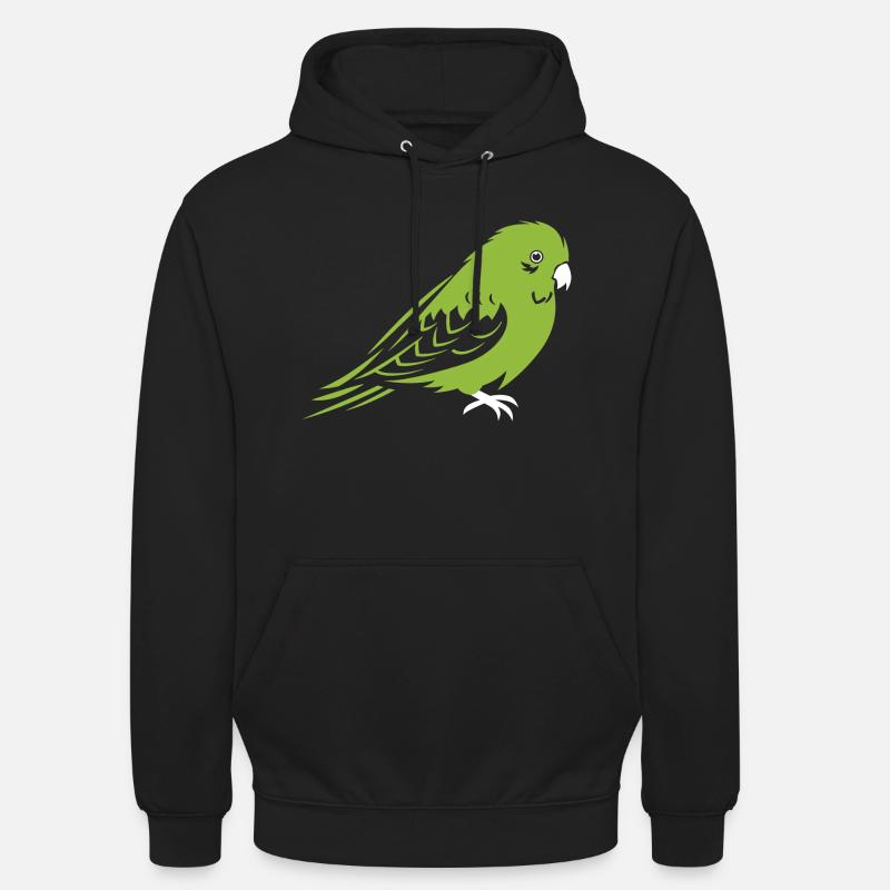 Mignonne petite perruche - Sweat-shirt à capuche unisexe - noir