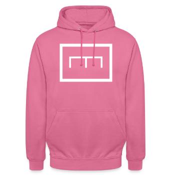 Pioniere Taktisches Zeichen Bundeswehr - Unisex Hoodie - Pink - Vorne - Alina (178cm) & Michal (187cm)