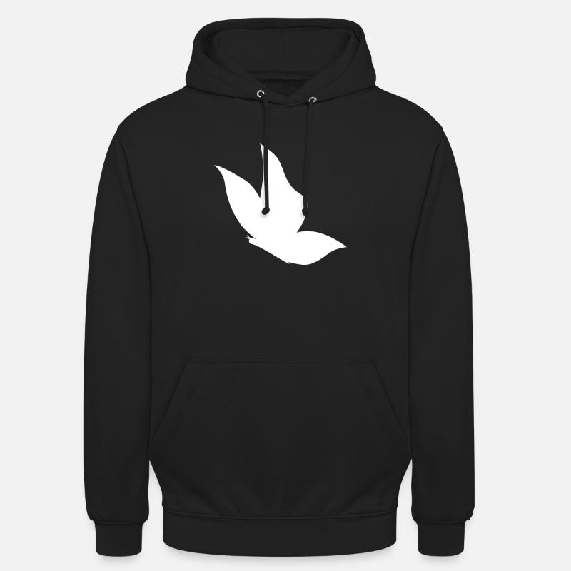Papillon - Sweat-shirt à capuche unisexe - noir