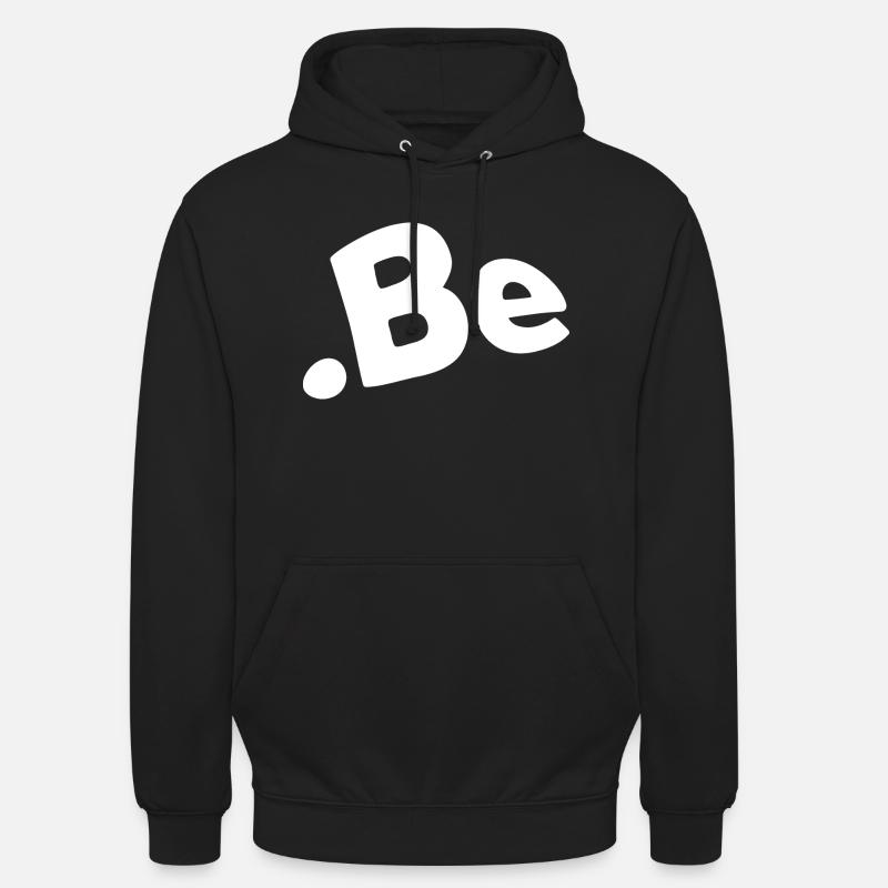 Belgien Internet-Code des Landes - Unisex Hoodie - Schwarz
