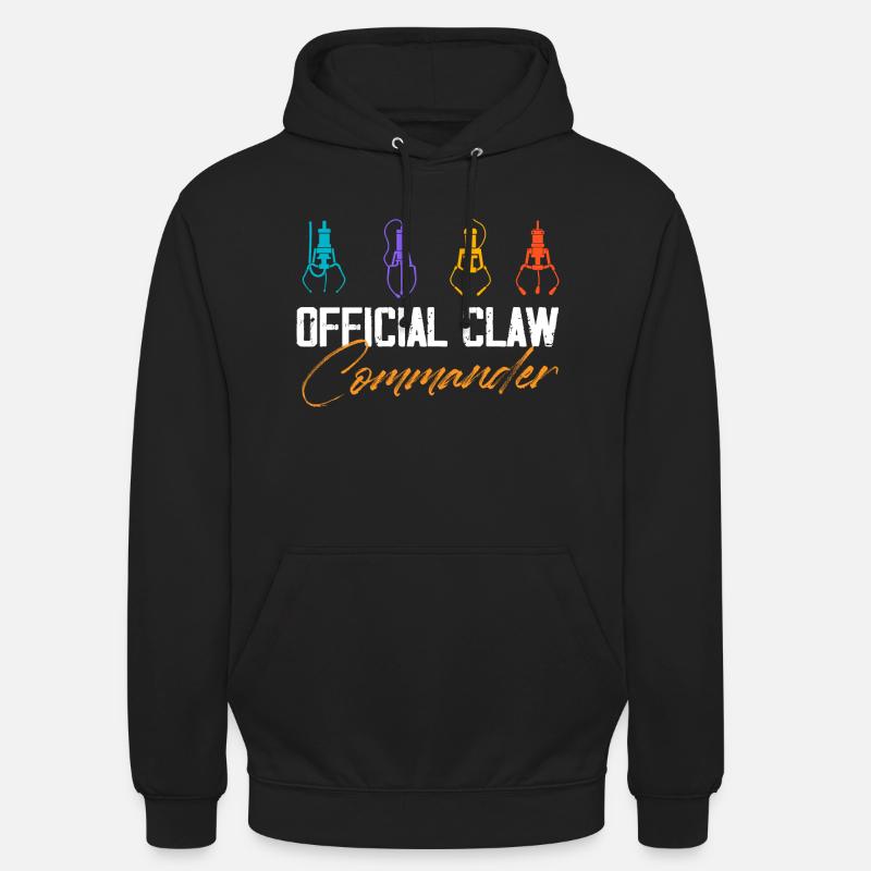 Grue d’arcade officielle Claw Commander - Sweat-shirt à capuche unisexe - noir