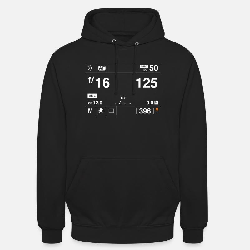 Hasselblad screen - Sweat-shirt à capuche unisexe - noir