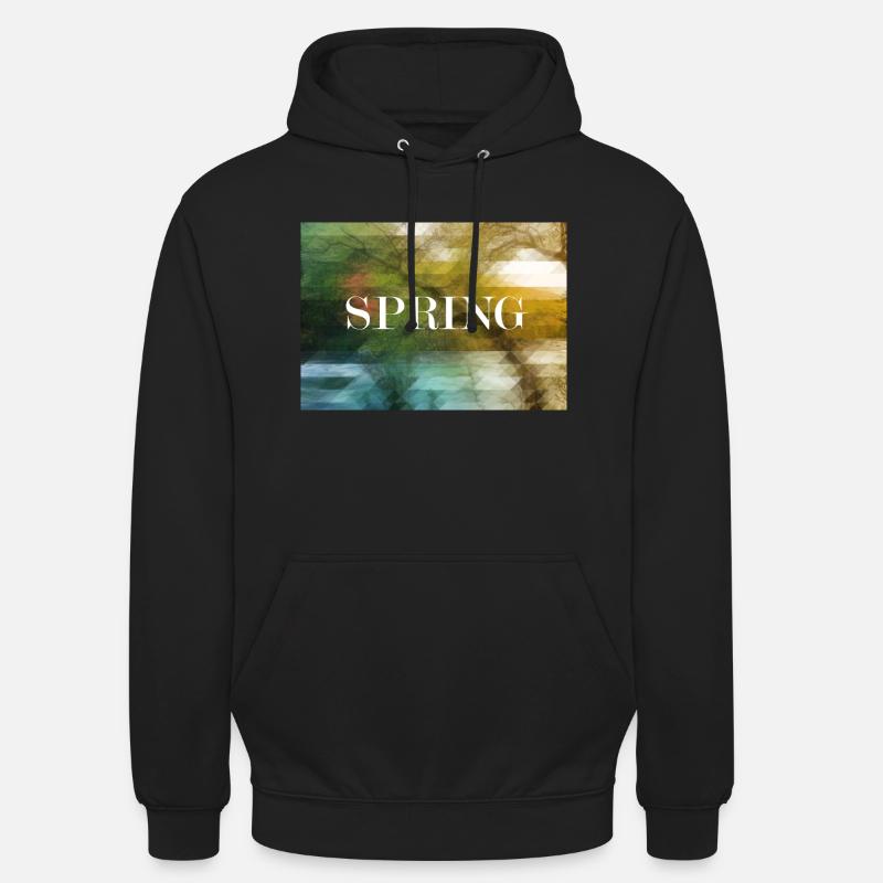 SOURCE - Sweat-shirt à capuche unisexe - noir