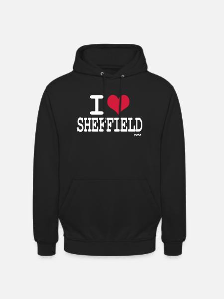 i love sheffield by wam - Unisex Hoodie - black