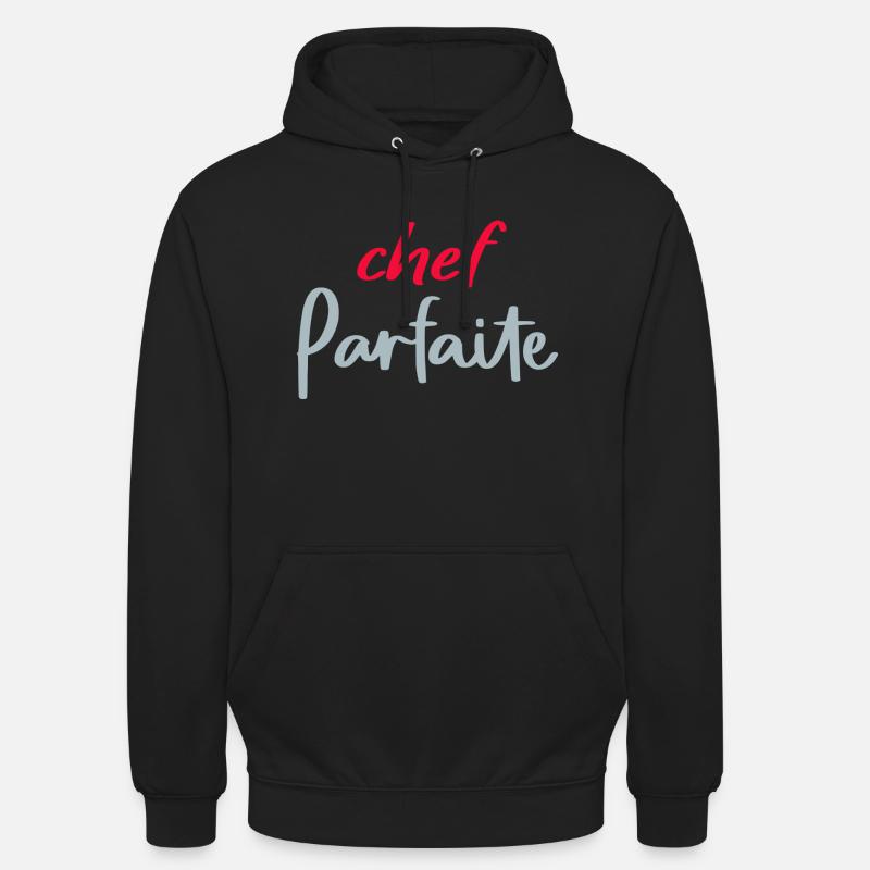 chef Parfaite - Sweat-shirt à capuche unisexe - noir