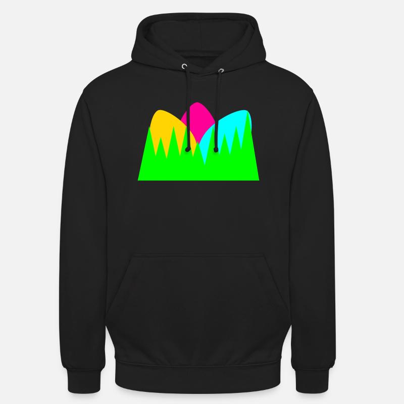 Värikkäitä pääsiäismunia - Unisex-huppari - musta