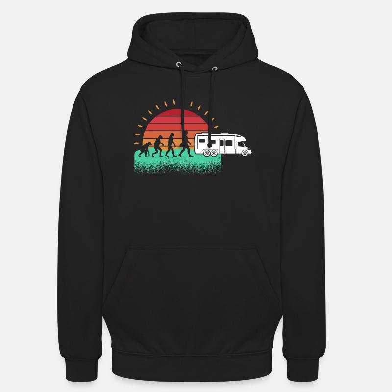 Wohnmobil Wohnwagen Camping Evolution Camper - Unisex Hoodie - Schwarz