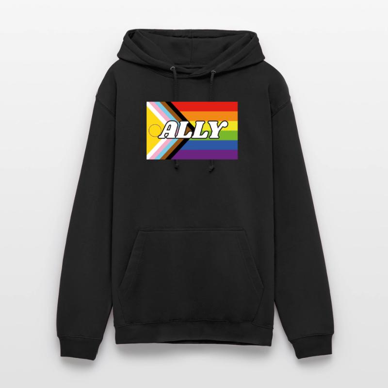 Drapeau de progrès Ally Inclusive Pride Sweat-shirt à capuche unisexe