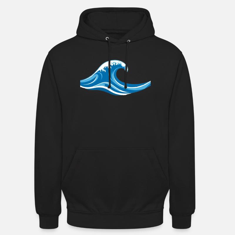 Wave Design - Unisex Hoodie - Schwarz