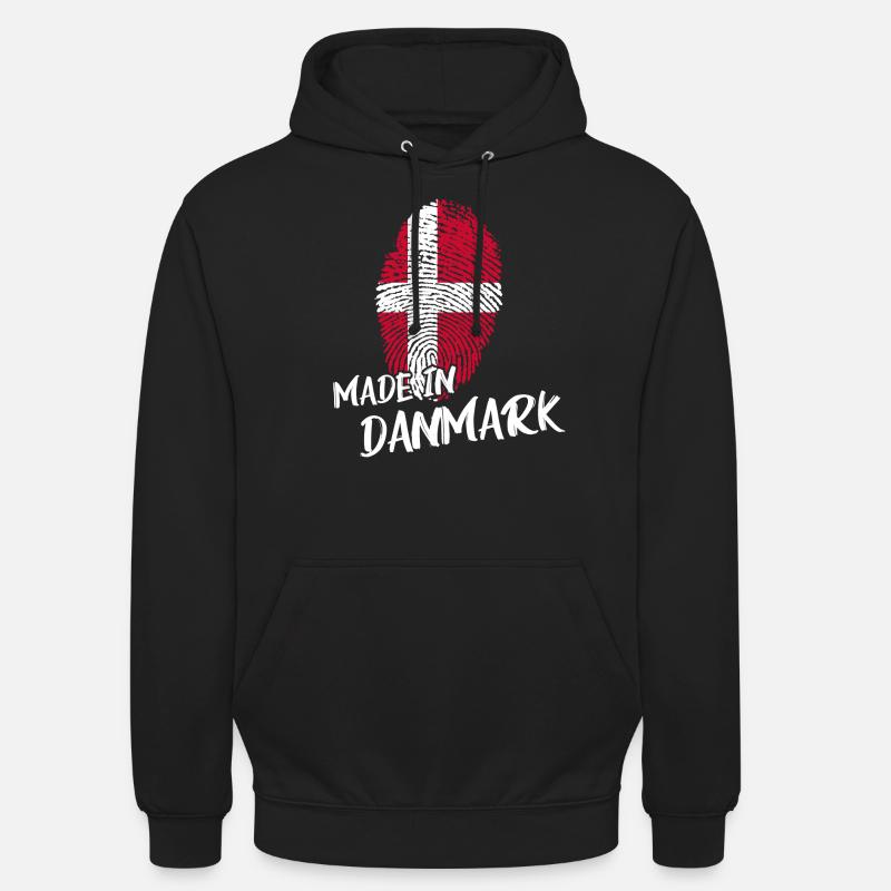 Danemark danmark ADN - Sweat-shirt à capuche unisexe - noir