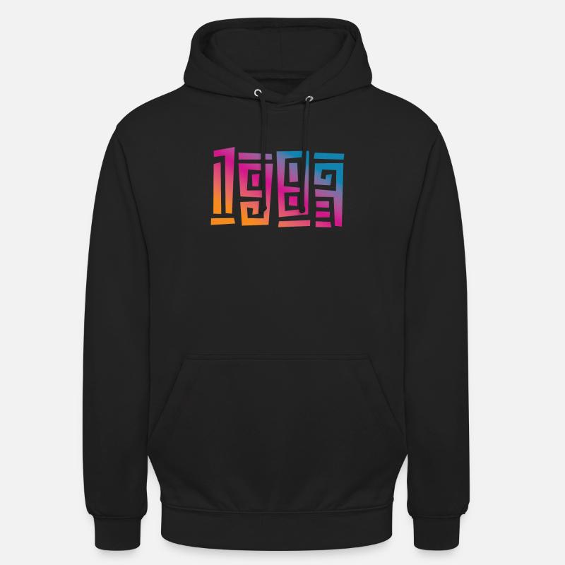 1983 40e anniversaire - Sweat-shirt à capuche unisexe - noir