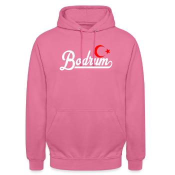Bodrum - Unisex Hoodie - pink - Front - Alina (178cm) & Michal (187cm)