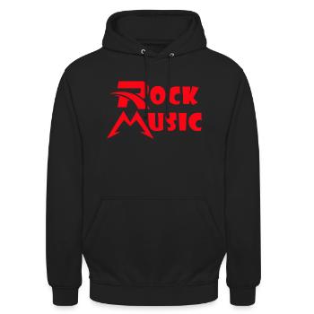 Rock Music , Rock Kleidung - Unisex Hoodie - Schwarz - Vorne - Alina (178cm) & Michal (187cm)