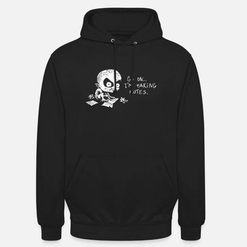 Ghoul Note (version blanche) - Sweat-shirt à capuche unisexe - noir