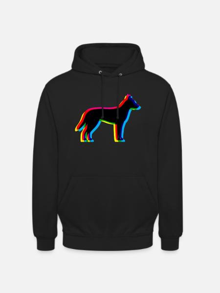 Dingo CMJN - Sweat-shirt à capuche unisexe - noir