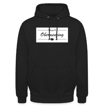 Minga <3 - Obermenzing - München-Liebe - Unisex Hoodie - Schwarz - Vorne - Alina (178cm) & Michal (187cm)