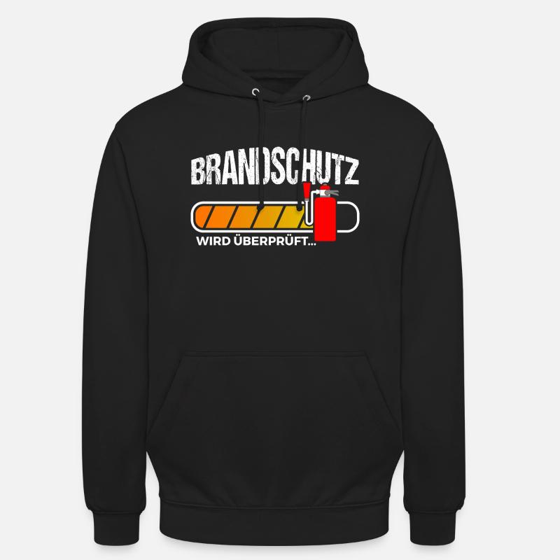 Brandschutz überprüft Brandschutzbeauftragter - Unisex Hoodie - Schwarz