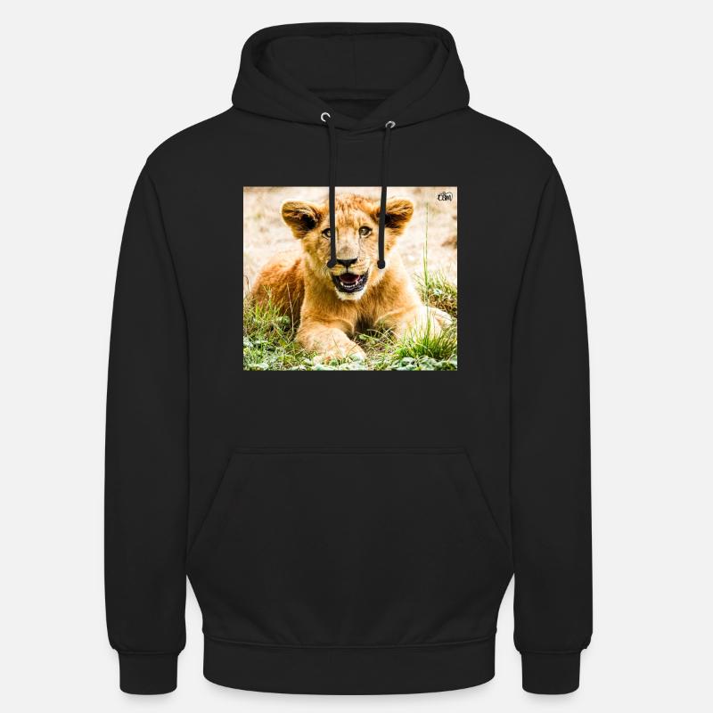 Lionceau - Sweat-shirt à capuche unisexe - noir