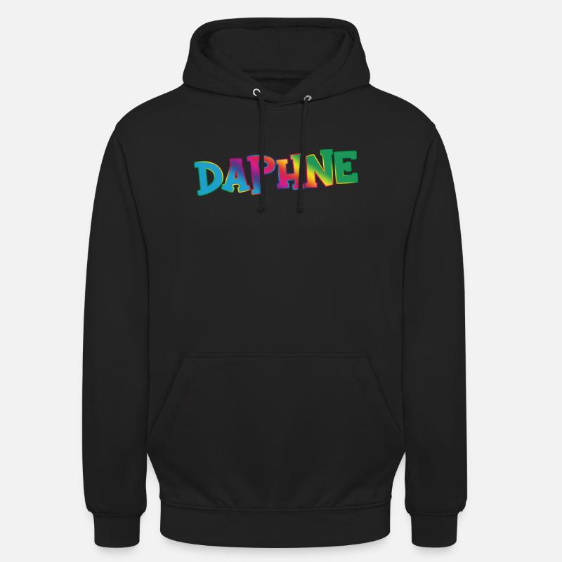 Daphné - Sweat-shirt à capuche unisexe - noir
