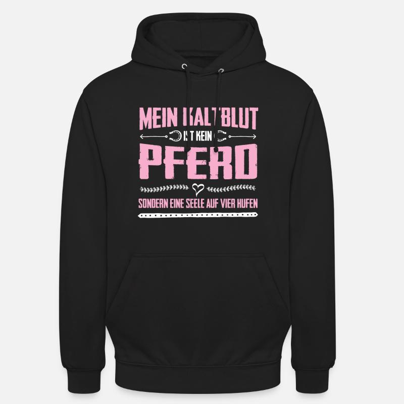 Kaltblut Pferd Seele Auf Hufen Geschenk - Unisex Hoodie - Schwarz
