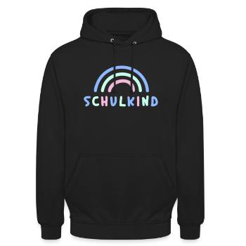 Schulkind - Unisex Hoodie - Schwarz - Vorne - Alina (178cm) & Michal (187cm)
