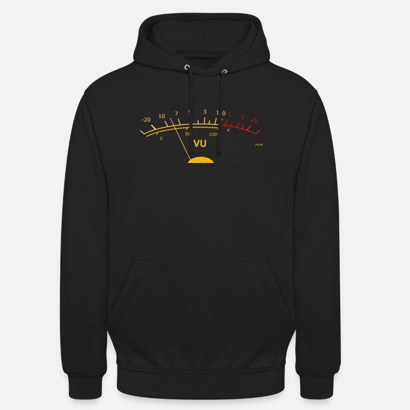 VU Meter Volume Meter - Unisex Hoodie - black