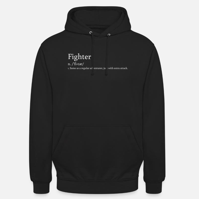 Fighter Definition: Extra Attack - Unisex Hoodie - black