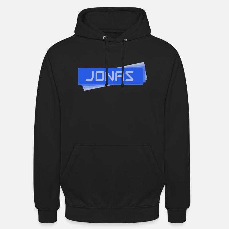 Porte-nom JONAS Jonas - Sweat-shirt à capuche unisexe - noir