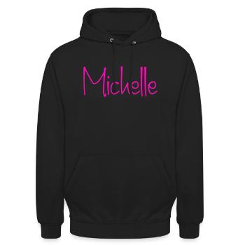 Michelle - Unisex Hoodie - black - Front - Alina (178cm) & Michal (187cm)