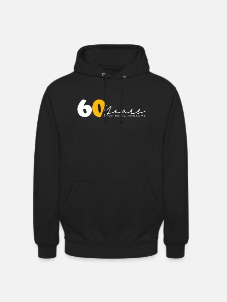 Vintage 1964 Rolig 60 år gammal Bday Män Kvinnor - Luvtröja unisex - svart
